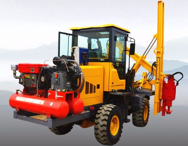 鏟車式護欄鑽孔機