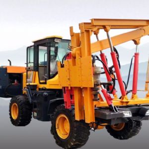 鏟（chǎn）車式護欄（lán）鑽孔機