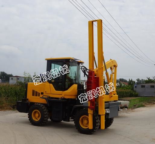 高速護欄壓樁機