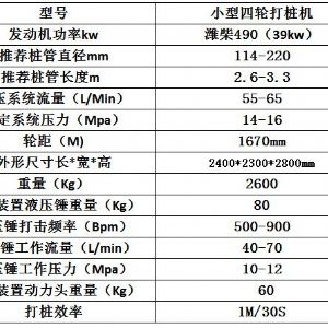 四輪（lún）護欄打樁機