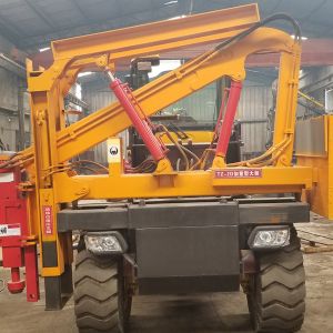 鏟車（chē）式公路波形護欄打樁機