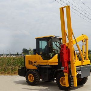 廠家直銷(xiāo)鄉村道路護欄打樁(zhuāng)機