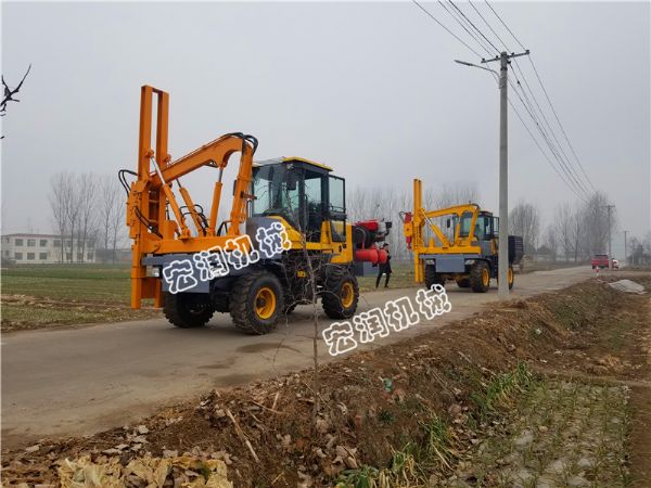 公（gōng）路護欄一體式鑽孔機