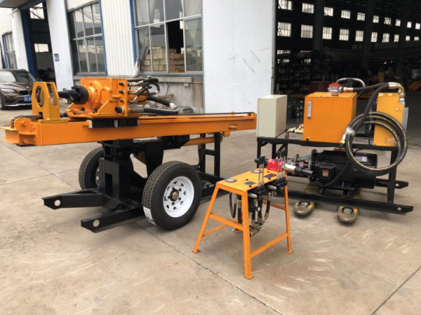 940護欄打拔鑽一體機河南開封施工中