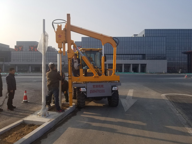 鄉村公路護欄（lán）打樁機