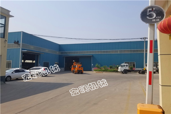 護欄打樁機河南蘭考施工現場