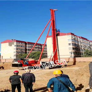 CFG長螺旋鑽孔機甘（gān）肅施工現場