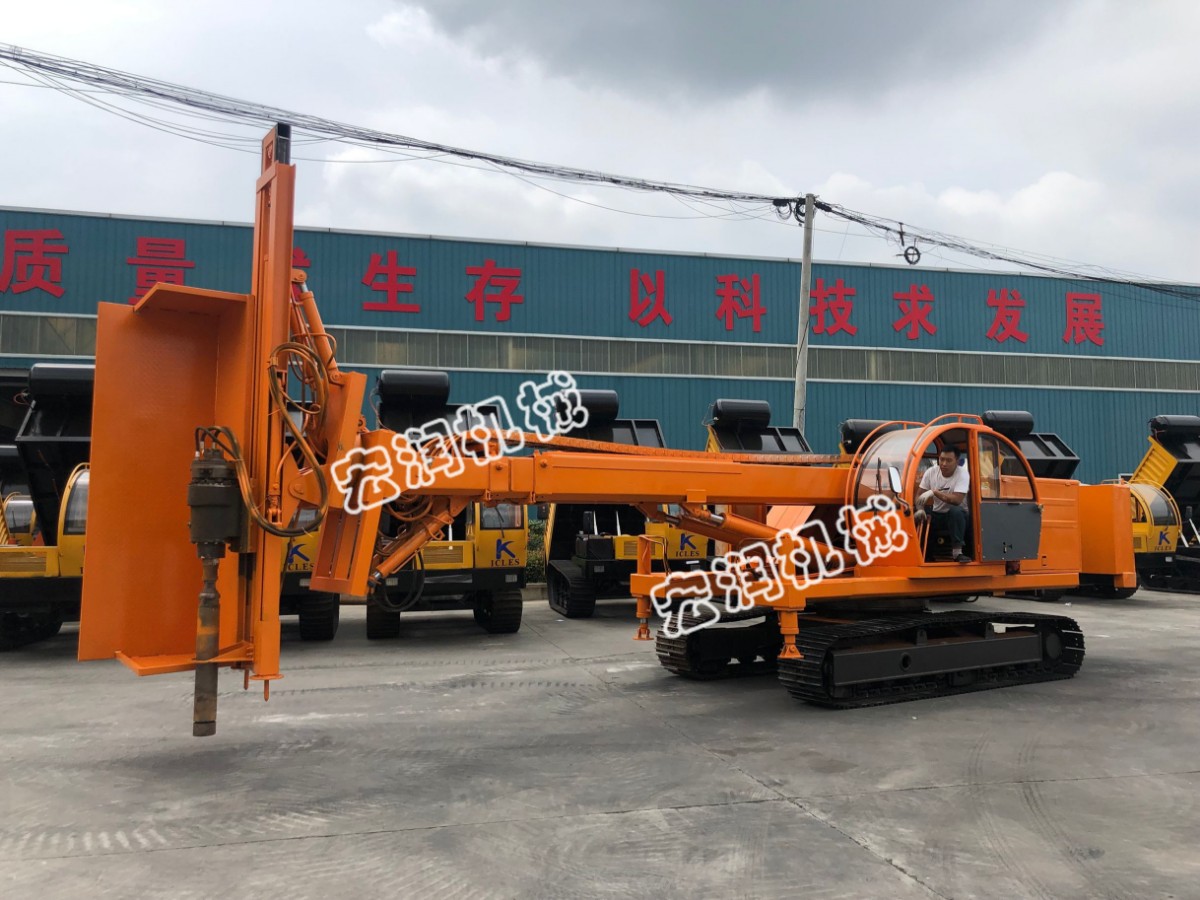 山東91网站15米護坡錨杆鑽機下線，護坡工程的施工技術