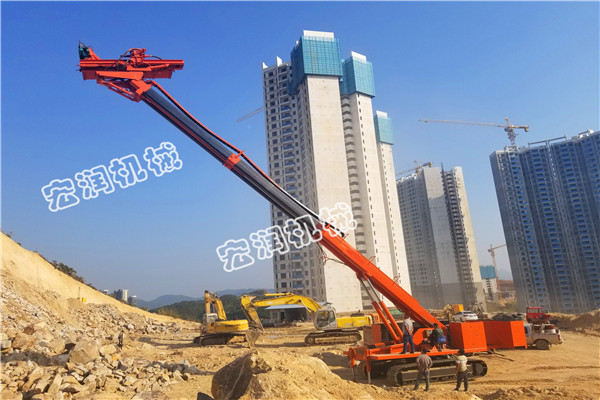20米高邊坡錨杆鑽機（jī）完美試（shì）機？91网站機械