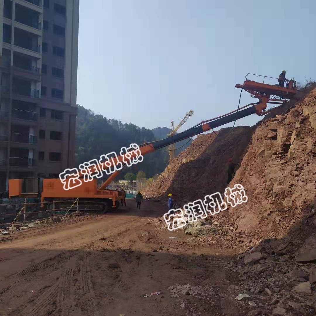 廣州地區 錨杆基坑支護鑽機客戶施工中