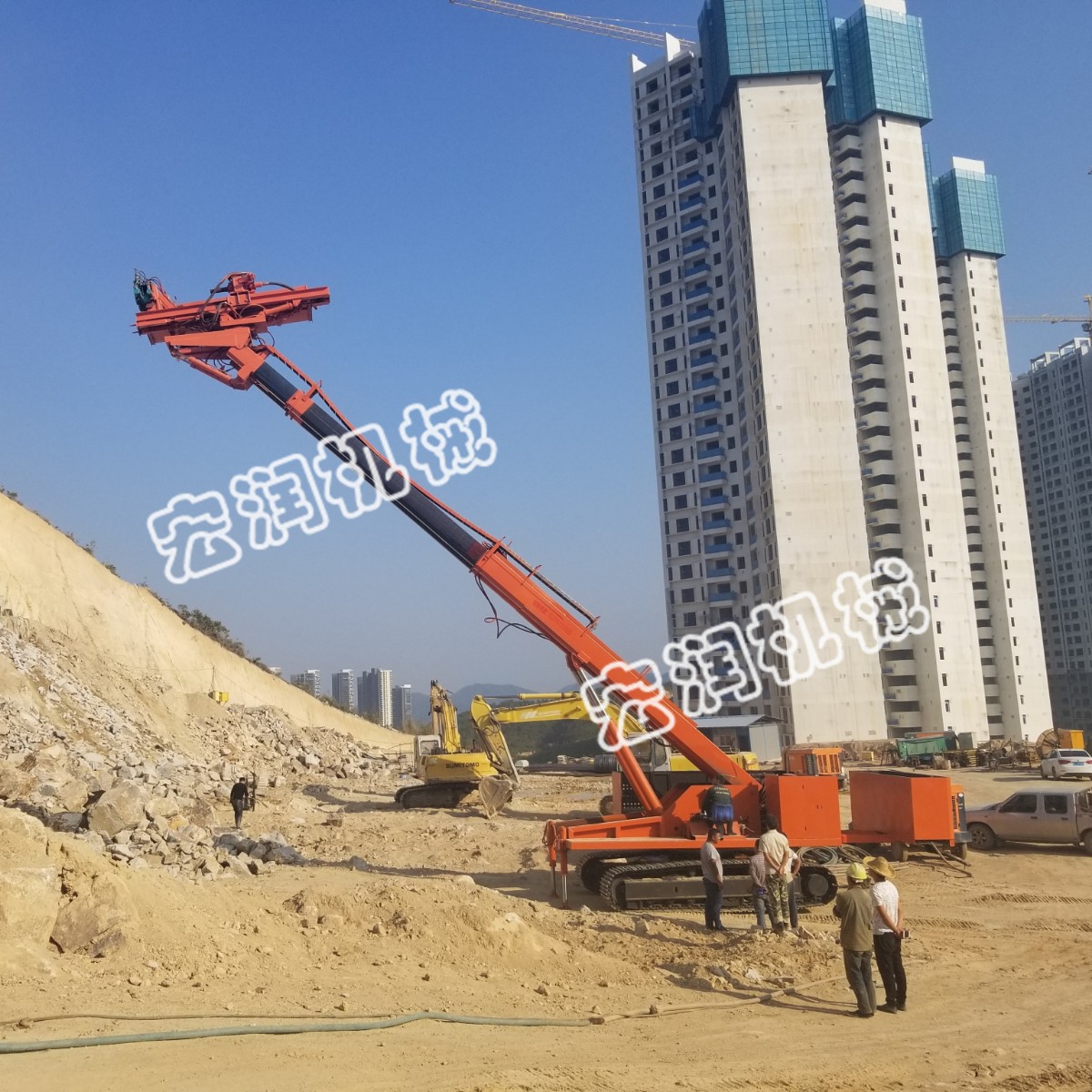 91网站機械 8米基坑支護錨固鑽機（jī）發（fā）貨甘肅隴南