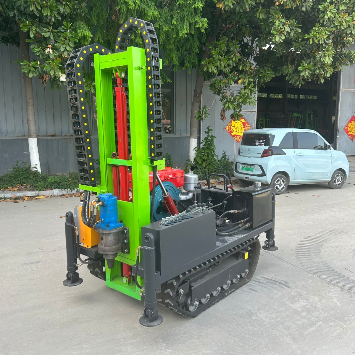雙液壓小型潛孔鑽機